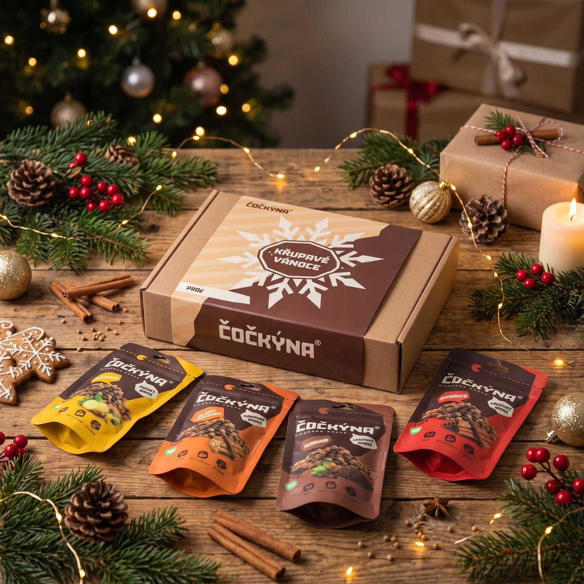 Vánoční box - sladký BIO 400g (4x100g)